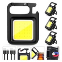 Lampara portátil de llavero - 500 MA - Aluminio y plástico, Color negro, Keychain light 500ma