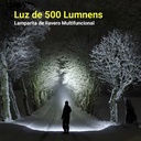 Lampara portátil de llavero - 500 MA - Aluminio y plástico, Color negro, Keychain light 500ma