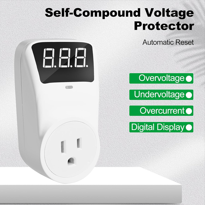 Protector de Voltaje Forza FVP-1201B - De 1 toma corriente de 110V, 18000 A, 900 joules, protege tu equipo de sobrecargas y caídas. (copia)