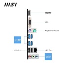 Tarjeta Madre AMD MSI PRO B650M-B - AM5,AMD B650, 2x DDR5 6600Mhz(OC), PCIe 4.0 x16, HDMI, VGA, USB 2.0, M.2, SATA 6Gb/s. PRO B650M-B