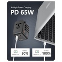 Argom ARG-AC-0298BK Adaptador de Viaje Universal Argom ARG-AC-0298BK, Puerto USB QC3.0 de 18 W, Puerto PD tipo C 20W, Negro ARG-AC-0298BK (copia)