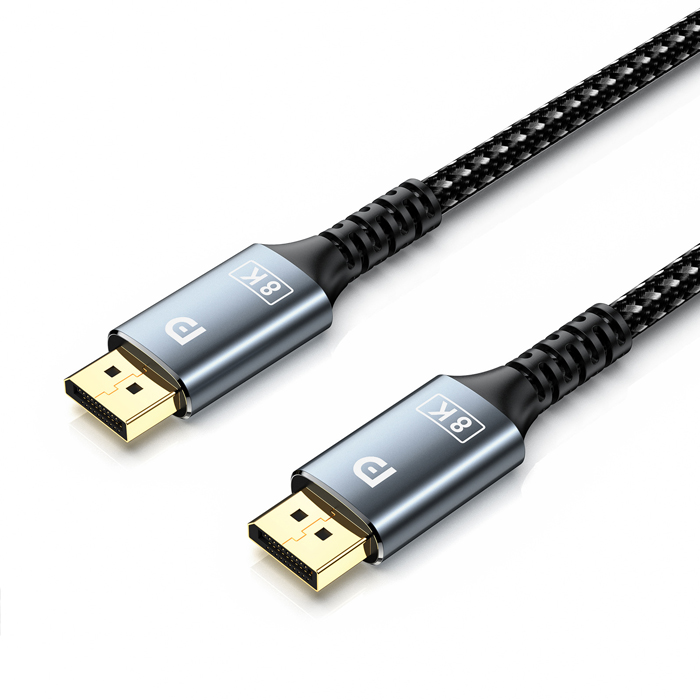 Cable Display Port 1.4 - O.E.M. - Ultra High-Speed, 8k@60Hz 4K@120Hz, 4K@120Hz, 2K@165Hz, 32.4Gbps, HDR, 2m (6.6 pies). LBF1030-11