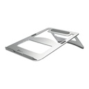 Abanico para Laptop Klip Xtreme Podium - Soporte para portátil, hasta 15.6", material aluminio, color plateado.