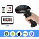 Escáner de Código de Barra y QR, O.E.M.,1D, 2D, IP65, Bluetooth, Wifi 2,4 G con adaptador, Cable USB,  YHD-1100DB
