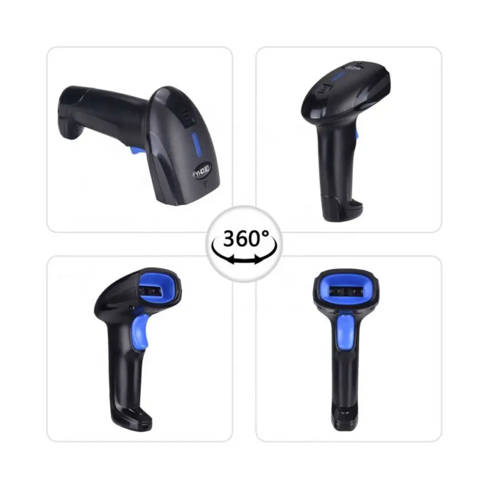 Escáner de Código de Barra y QR, O.E.M.,1D, 2D, IP65, Bluetooth, Wifi 2,4 G con adaptador, Cable USB,  YHD-1100DB