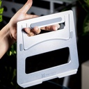 Abanico para Laptop Klip Xtreme Podium - Soporte para portátil, hasta 15.6", material aluminio, color plateado.