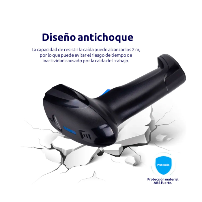Escáner de Código de Barra y QR, O.E.M.,1D, 2D, IP65, Bluetooth, Wifi 2,4 G con adaptador, Cable USB,  YHD-1100DB