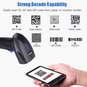 Escáner de Código de Barra y QR, O.E.M.,1D, 2D, IP65, Bluetooth, Wifi 2,4 G con adaptador, Cable USB,  YHD-1100DB