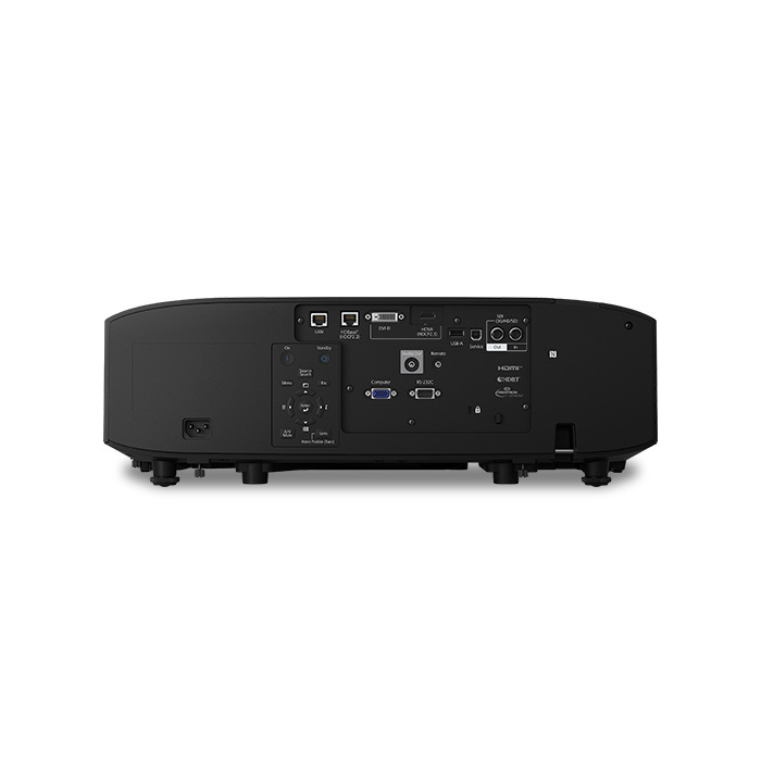 Proyector Epson EB-PU2010B - De 10,000 lúmenes, WUXGA 3LCD, tecnología de mejora 4K (1920 x 1200 x 2),  Relación de contraste 2,500,000: 1, Relación de aspecto compatible 4:3, 16:9, 16:10, 20.000 horas, conexiones DVI, VGA y HDMI, Color Negro.