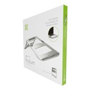 Abanico para Laptop Klip Xtreme Podium - Soporte para portátil, hasta 15.6", material aluminio, color plateado.
