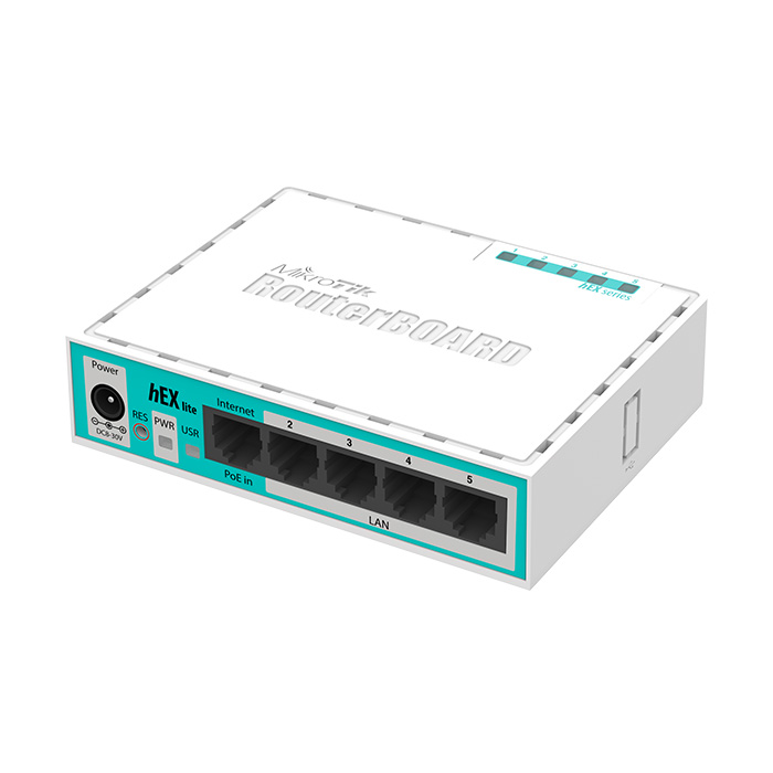 Router Miktrotik 5x Ethernet, 850MHz CPU, 64MB RAM, Router Mas equipado MPLS, RouterOS L4. RB750r2