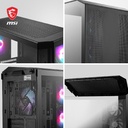 Caja Micro- ATX Tower MAG PANO M100R PZ - ARGB, 1 x USB 3.2 Gen 1 Tipo-A, 1 x USB 3.2 Gen 2x2 Tipo-C, 1 x Salida de audio/Entrada de micrófono, 1 x Botón de interruptor LED,1 x Botón de encendido, Color Negro. MAG PANO M100R PZ