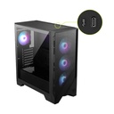 Caja MSI MAG Forge 321R AIRFLOW - ATX , MicroATX , MiniITX, 2x USB 3.2 Gen1 Type-A, 1 x USB 3.2 Gen 2x2 Type-C, 1x HD audio, 1 x mic, 1 x Led
