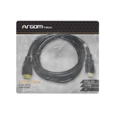 Cable de HDMI Argom ARG-CB-1875 Para Monitor - HDMI macho a HDMI macho, 10 pies, version 1.4, 30AWG, color negro