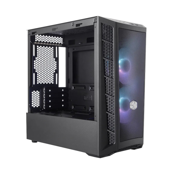 Caja Cooler Master MB311L ARGB - Para micro-ATX, mini-ITX, conectores 2x USB 3.0, ventana lateral, 2x abanico de 120mm. MCB-B311L-KGNN-S02