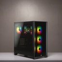 Case Gaming Corsair Icue 4000X Tempered Glass Mid-Tower Atx Black Cc-9011204-Ww