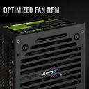 Fuente de Poder Aerocool- Potencia de 500W, 24 pines, abanico 120mm. Vx Plus 500