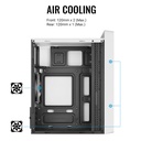 Caja Gamer Aerocool -Vidrio Templado, RGB, Para Micro ATX/mini ITX, Puertos USB3.0x1, USB2.0x2, Audio HD y micrófono, Color Blanco. CS-109-G-WT-V1