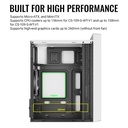 Caja Gamer Aerocool -Vidrio Templado, RGB, Para Micro ATX/mini ITX, Puertos USB3.0x1, USB2.0x2, Audio HD y micrófono, Color Blanco. CS-109-G-WT-V1