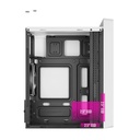Caja Gamer Aerocool -Vidrio Templado, RGB, Para Micro ATX/mini ITX, Puertos USB3.0x1, USB2.0x2, Audio HD y micrófono, Color Blanco. CS-109-G-WT-V1