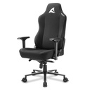Silla Gamer Sharkoon Skiller SGS40 Fabric - Ajustable, estructura de acero, ajuste 90° y 160°, Capacidad 150kg, Negro. 4044951030705AF
