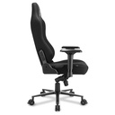 Silla Gamer Sharkoon Skiller SGS40 Fabric - Ajustable, estructura de acero, ajuste 90° y 160°, Capacidad 150kg, Negro. 4044951030705AF