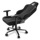 Silla Gamer Sharkoon Skiller SGS40 Fabric - Ajustable, estructura de acero, ajuste 90° y 160°, Capacidad 150kg, Negro. 4044951030705AF