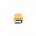 Acoplador USB VCOM - USB Tipo-A hembra/USB Tipo-A hembra, para extender cables USB Tipo-A Macho.