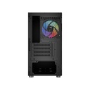 Caja Gamer Aerocool -Vidrio Templado, RGB, Para Micro ATX/mini ITX, Puertos USB3.0x1, USB2.0x2, Audio HD y micrófono, Color Negro. CS-111-G-BK-V2