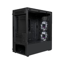 Caja Cooler Master TD300 - Para micro-ATX, mini-ITX, conectores 2x USB 3.2, 1x 3.5mm audio,1x 3.5mm microfono, 2x abanico de 120mm frontal, color negro. TD300-KGNN-S00