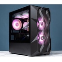 Caja Cooler Master TD300 - Para micro-ATX, mini-ITX, conectores 2x USB 3.2, 1x 3.5mm audio,1x 3.5mm microfono, 2x abanico de 120mm frontal, color negro. TD300-KGNN-S00