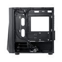 Caja Cooler Master CMP320 CP320-KGNN-S00 - Para Mini ITX, Micro ATX, conectores 2x USB 1 X 3.2, 1 x 2.0, Vidrio templado, 2x Abanicos CF120 ARGB, Color Negro