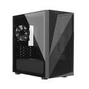 Caja Cooler Master CMP320 CP320-KGNN-S00 - Para Mini ITX, Micro ATX, conectores 2x USB 1 X 3.2, 1 x 2.0, Vidrio templado, 2x Abanicos CF120 ARGB, Color Negro