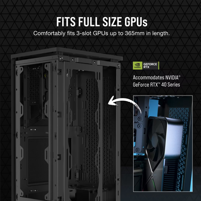 Case Gaming Corsair 2000D Airflow Mini-Itx Black Cc-9011244-Ww