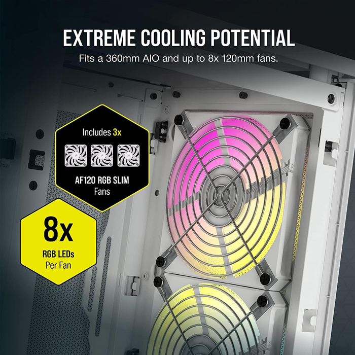 Case Gaming Corsair 2000D Arg Airflow Mini-Itx White Cc-9011247-Ww