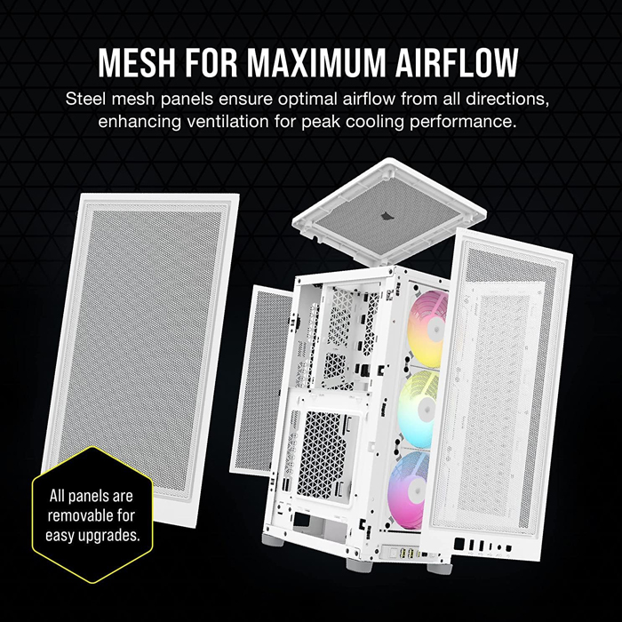 Case Gaming Corsair 2000D Arg Airflow Mini-Itx White Cc-9011247-Ww