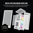 Case Gaming Corsair 2000D Arg Airflow Mini-Itx White Cc-9011247-Ww