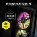 Case Gaming Corsair 2000D Airflow Mini-Itx Blac, Fans Incluidos y Controladores, Cc-9011246-Ww