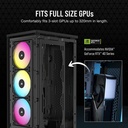 Case Gaming Corsair 2000D Airflow Mini-Itx Blac, Fans Incluidos y Controladores, Cc-9011246-Ww