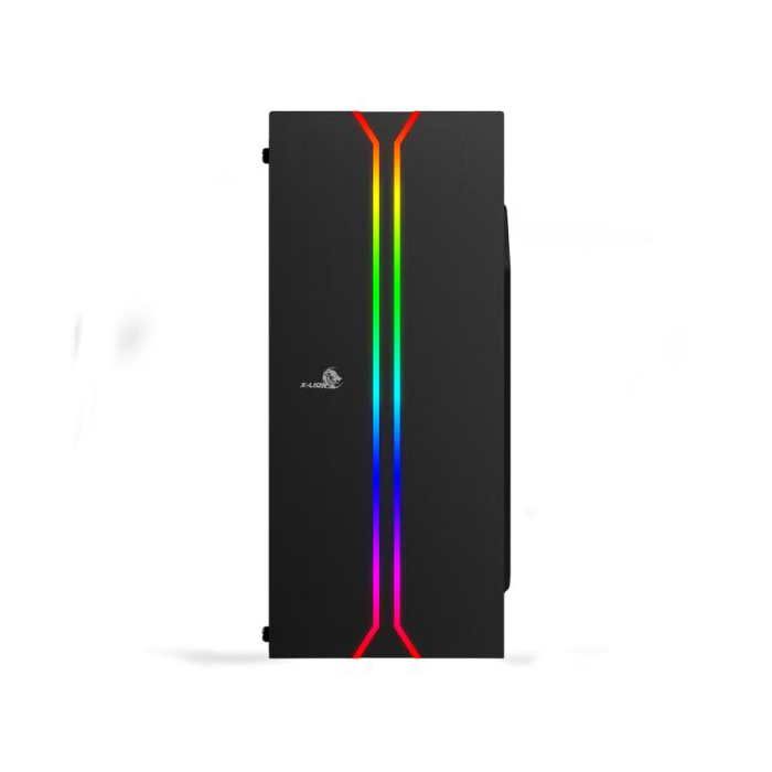 Case Gaming X-Lion N3-391 E010-161 Tempered Glass Side Panel Black Usb 2.0*2 +Usb 3.0*1+ Hd Audio+Rgb Strip