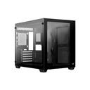 Caja Gamer Aerocool -Vidrio Templado, RGB, Para ATX/Micro ATX/mini ITX, Puertos USB3.0x1, USB2.0x2, Audio HD y micrófono, Color Negro. DRYFT-G-BK-V1 