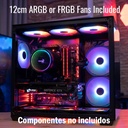 Caja Gamer Aerocool -Vidrio Templado, RGB, Para ATX/Micro ATX/mini ITX, Puertos USB3.0x1, USB2.0x2, Audio HD y micrófono, Color Negro. DRYFT-G-BK-V1 
