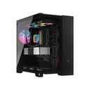 Case Gaming Corsair Doble Camara Media Torre 6500X Vidrio Templado 3 Icue Link Rx Rgb Black Cc-9011269-Ww