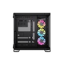 Case Gaming Corsair Doble Camara Media Torre 6500X Vidrio Templado 3 Icue Link Rx Rgb Black Cc-9011269-Ww