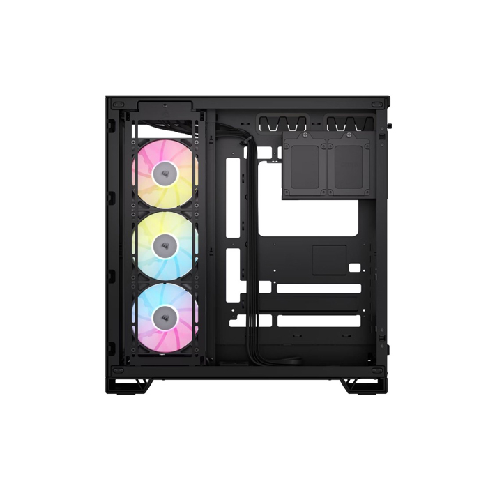 Case Gaming Corsair Doble Camara Media Torre 6500X Vidrio Templado 3 Icue Link Rx Rgb Black Cc-9011269-Ww