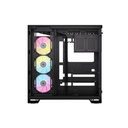 Case Gaming Corsair Doble Camara Media Torre 6500X Vidrio Templado 3 Icue Link Rx Rgb Black Cc-9011269-Ww