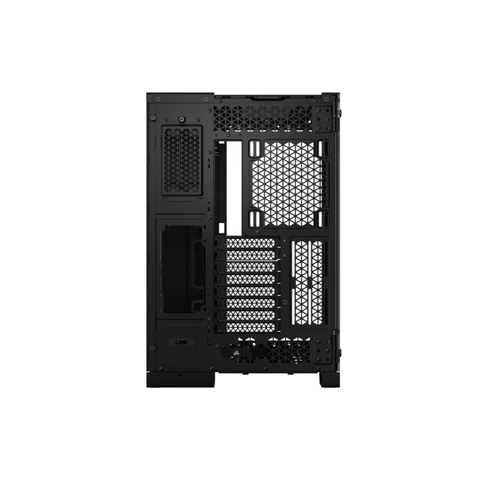 Case Gaming Corsair Doble Camara Media Torre 6500X Vidrio Templado 3 Icue Link Rx Rgb Black Cc-9011269-Ww
