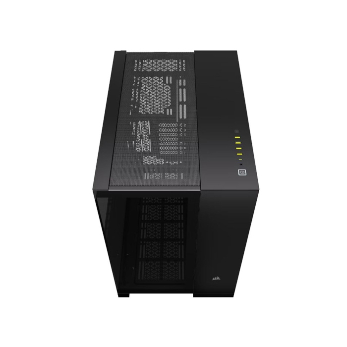 Case Gaming Corsair Doble Camara Media Torre 6500X Vidrio Templado 3 Icue Link Rx Rgb Black Cc-9011269-Ww