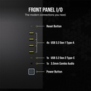 Case Gaming Corsair Doble Camara Media Torre 6500X Vidrio Templado 3 Icue Link Rx Rgb Black Cc-9011269-Ww