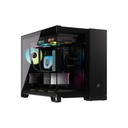 Case Gaming Corsair Doble Camara Media Torre 2500X Vidrio Templado Black Cc-9011265-Ww